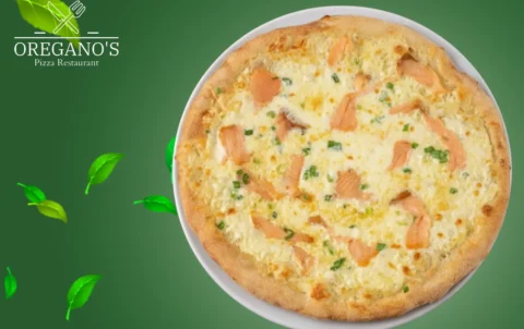 salmon pizza oregano's restaurant menu