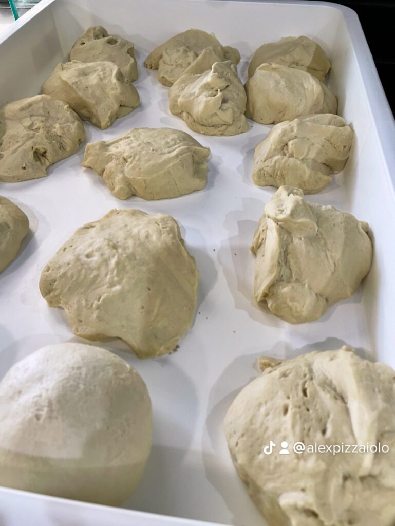 mature dough 24 hours at oreganos best pizza in chania