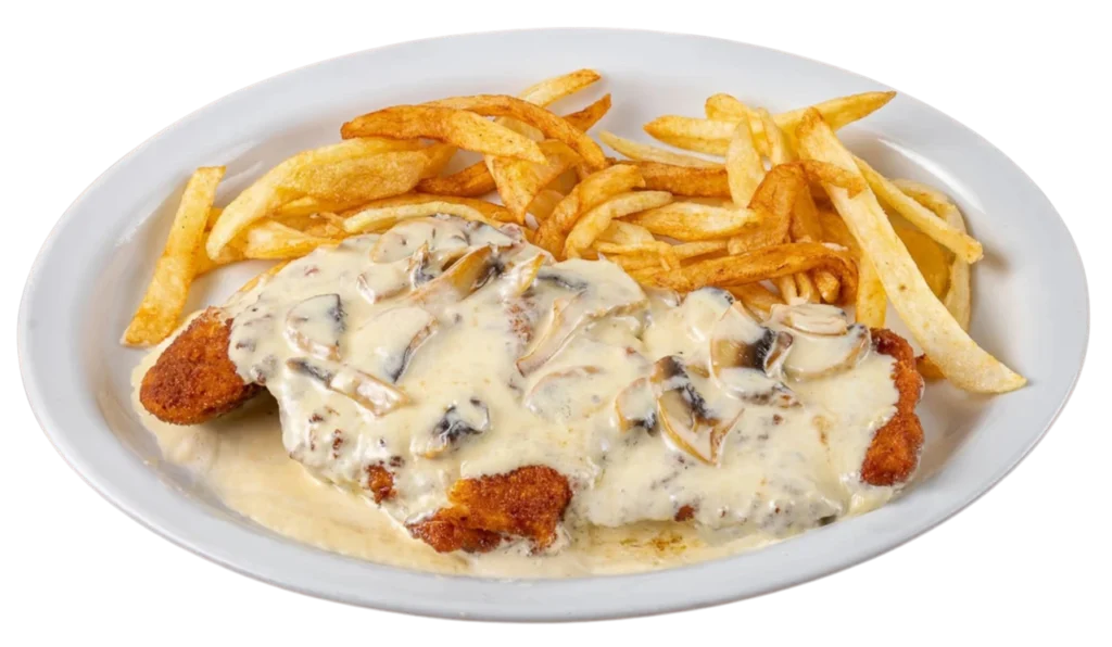 Schnitzel à la crème chicken